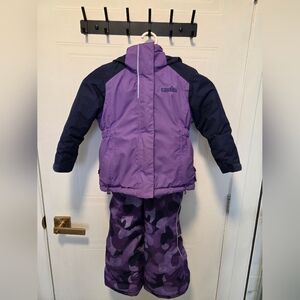 Purple Black Kids Ski/Snowboarding Snowsuit